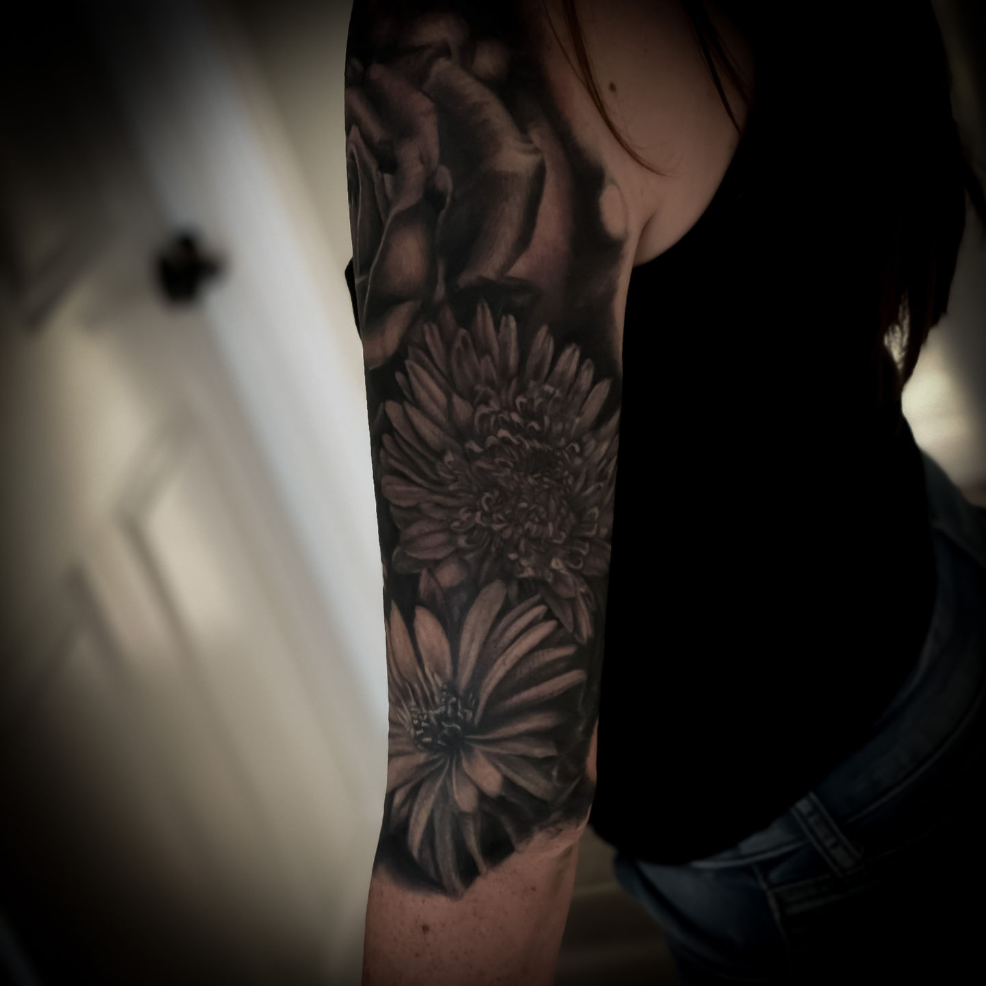 Realistic-Flower Temporary Tattoo Sticker Arm Sleeve Body Decor Waterproof  Totem | eBay