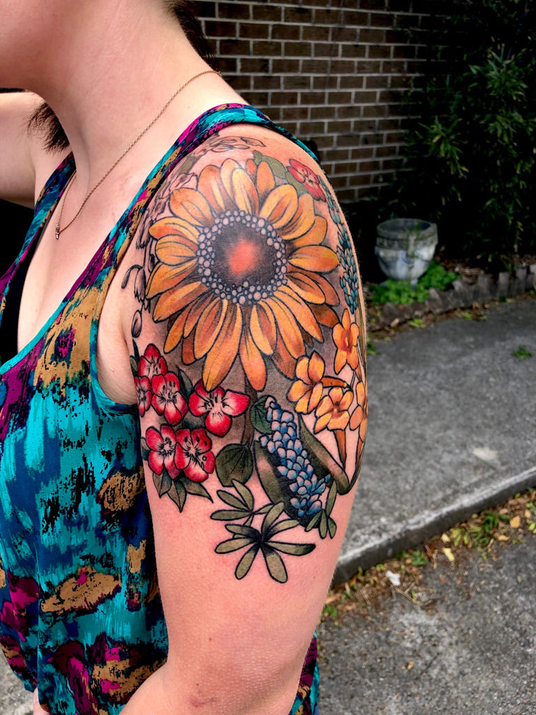 10 Best Floral Shoulder Cap Tattoo IdeasCollected By Daily Hind News