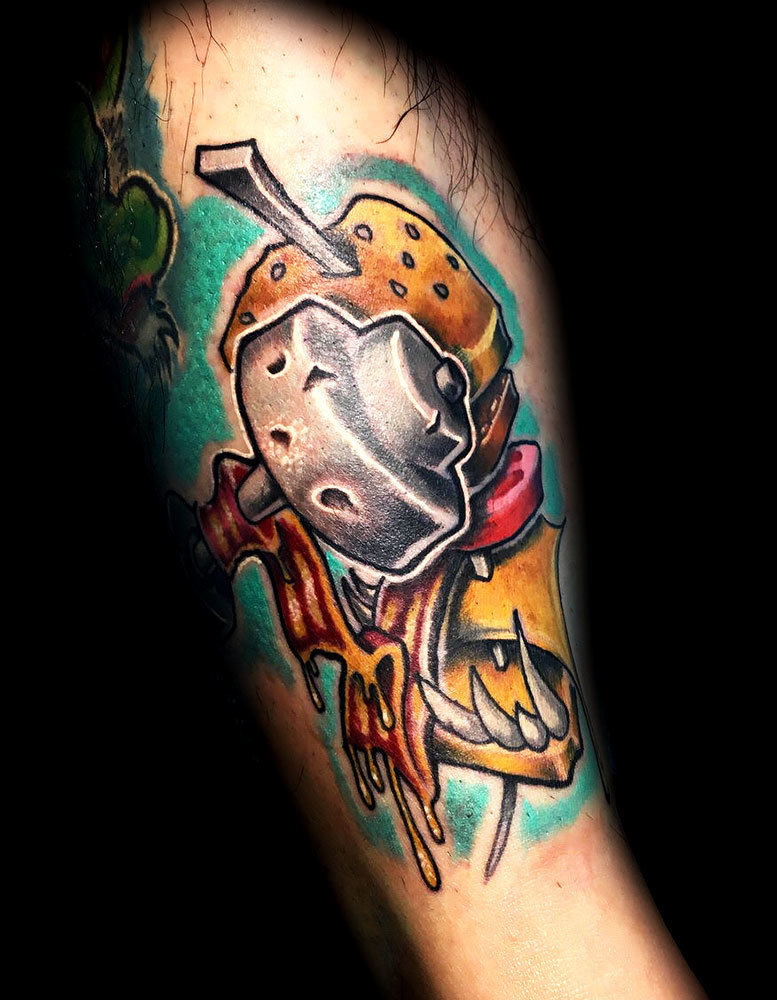 Brodie. Tattoo Artist. on Tumblr: Foot tattoo on @mozza_vt  @stomp.ink.collective by @brodie.tattoo.artist #mightyducks #hockey #Anaheim  #Anaheimducks #la...
