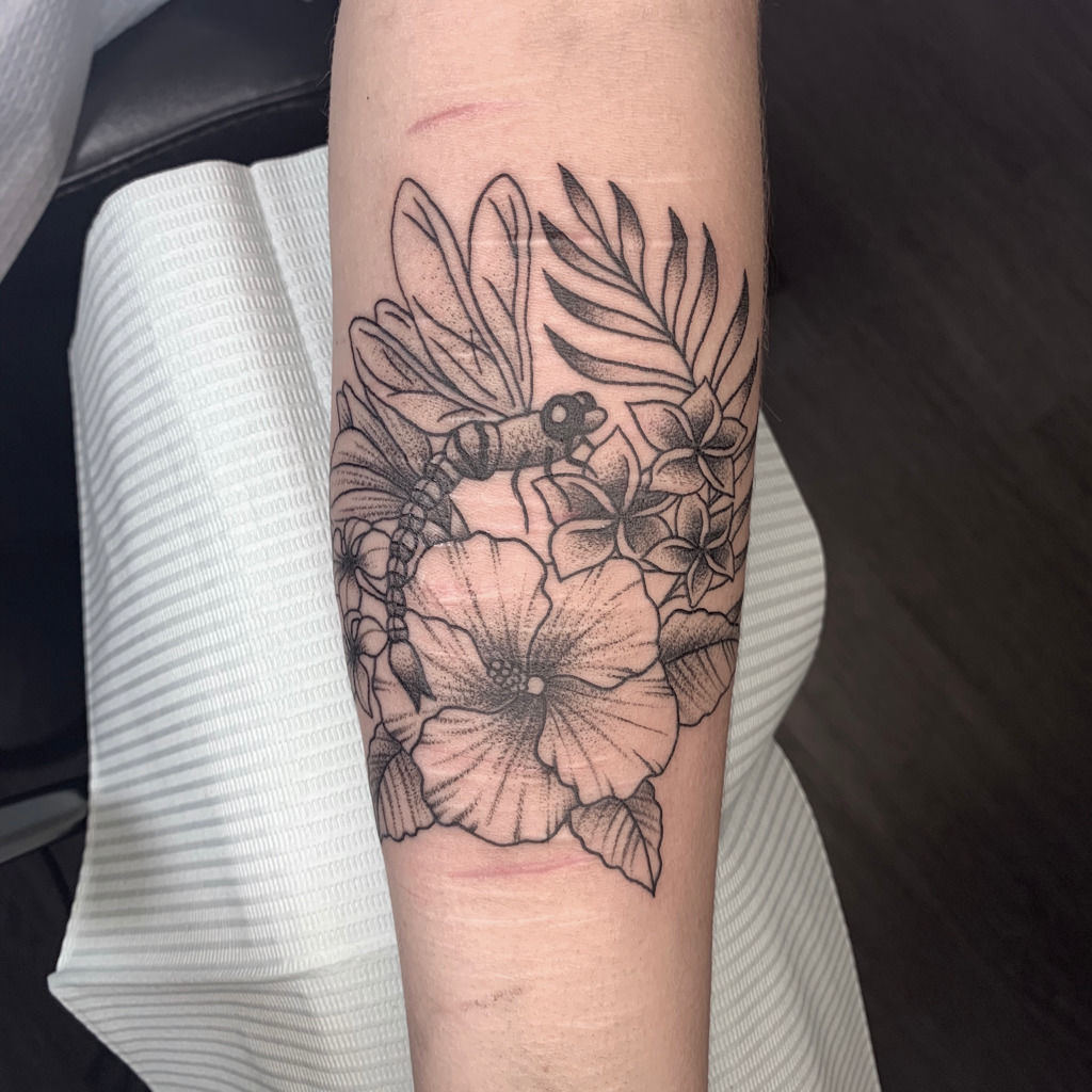 Tattoo of Lotus and dragonfly Transformation tattoo  custom tattoo  designs on TattooTribescom