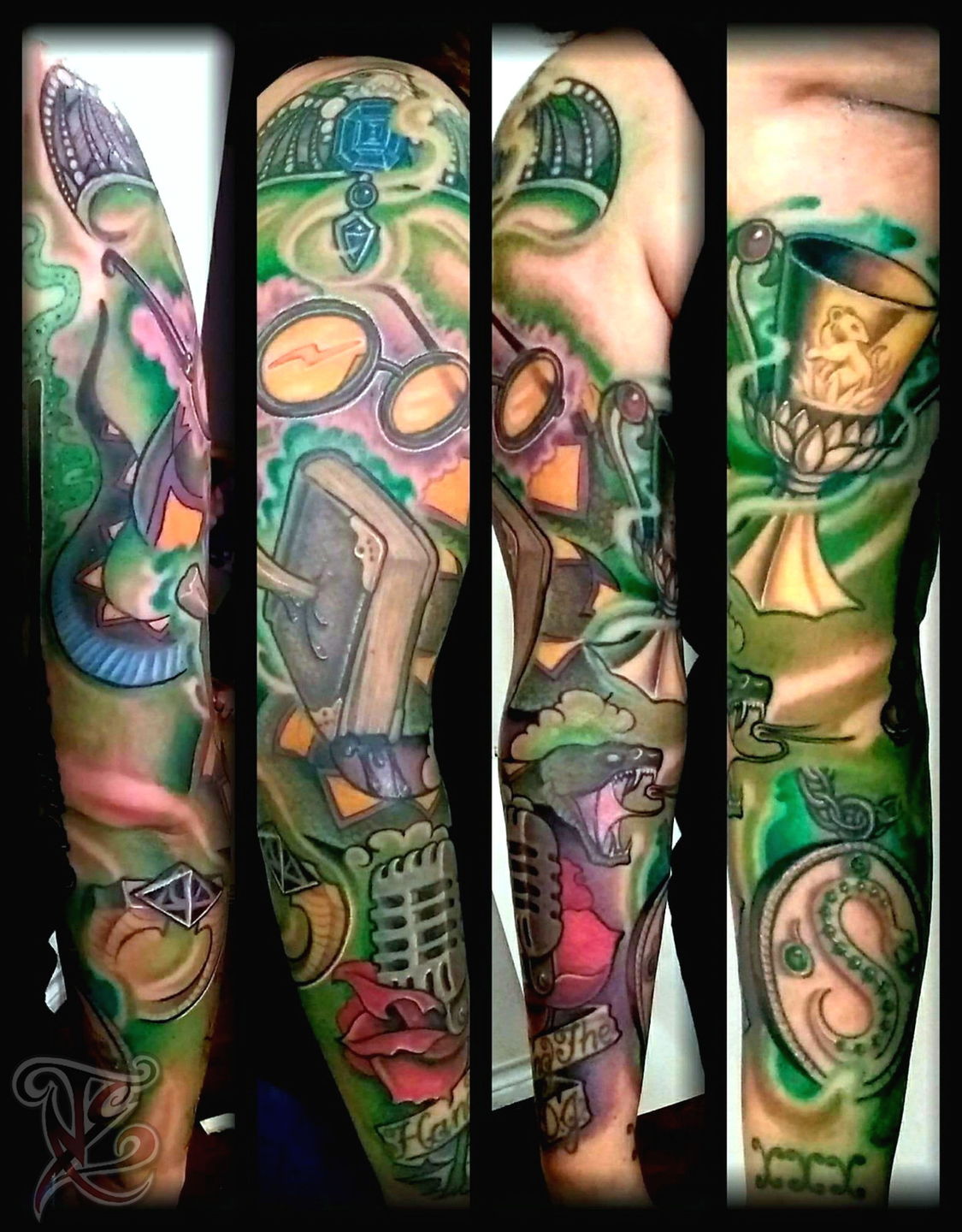 This Harry Potter Tattoo Sleeve May Give You GOOSEBUMPS