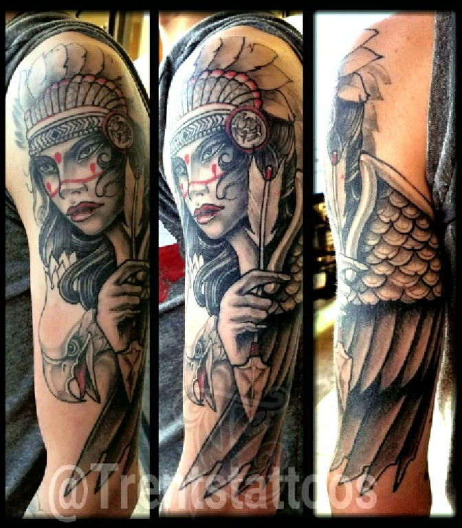 Eagle Tattoo Designs For Woman  TattooMenu