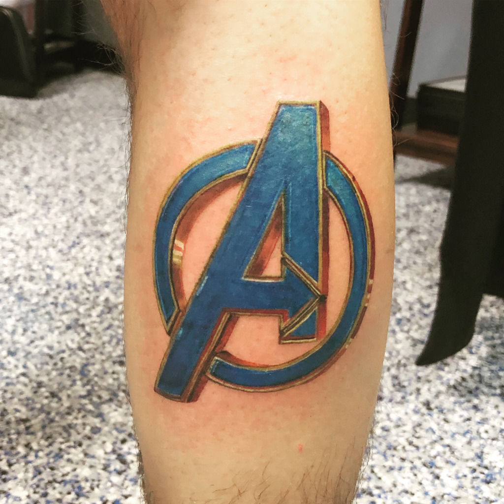 The Avengers logo makes a very good coverup tattoo tattoo ink tatt   TikTok