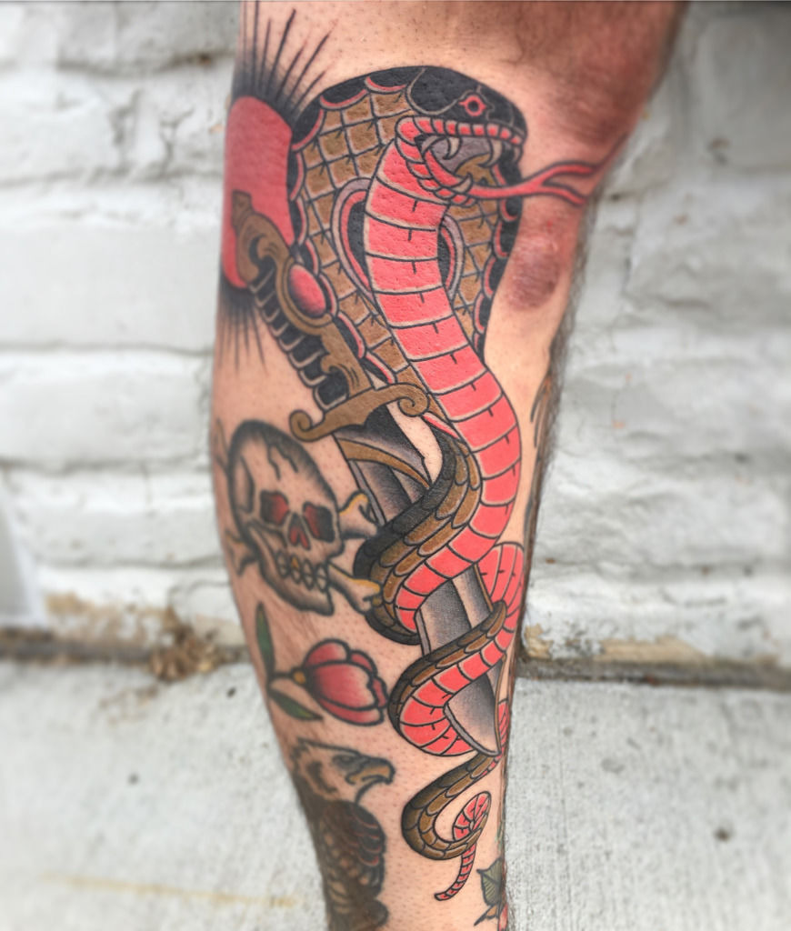 Traditional cobra tattoo - Tattoogrid.net