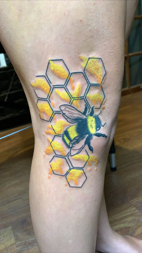 Honeycomb Tattoo  Etsy