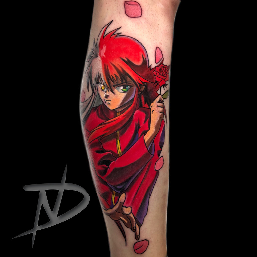 Unique  Geeky Tattoo Ideas  When Yusuke from Yu Yu Hakusho is possessed  by