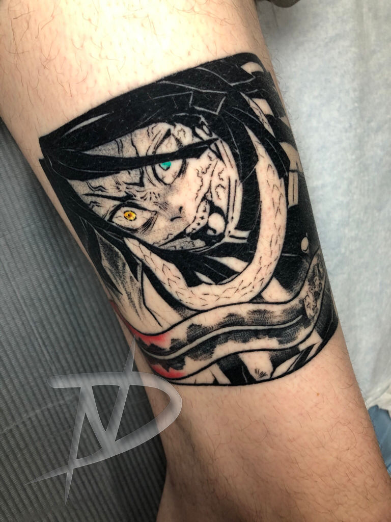 Demon Slayer tattoo from today CC welcome  rTattooArtists