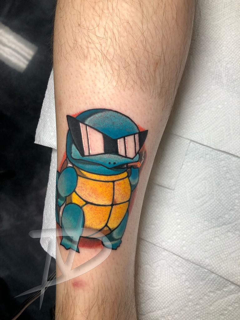 My Squirtle Squad Inking at Sacred Art  Takes on Tucson