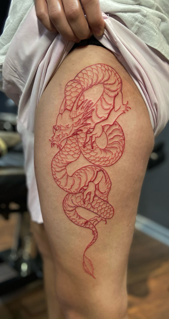 A lovely dragon by tatti040  Tattoogridnet