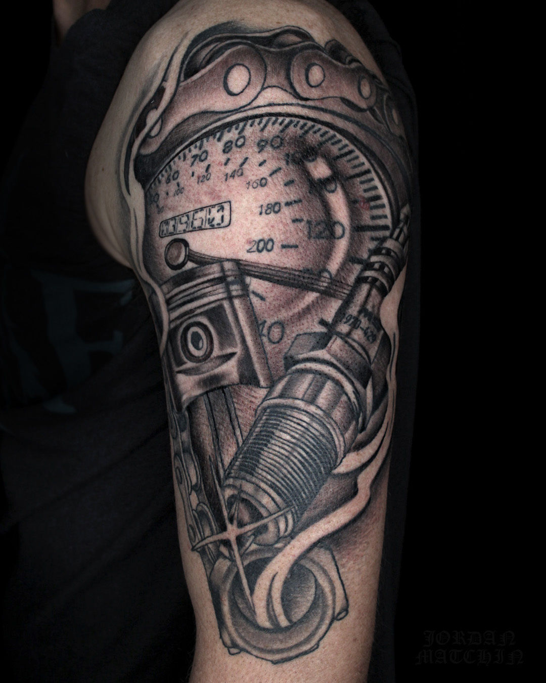 True At Heart Tattoo HB - Turbo, piston, spark plug and wrench Tattoo done  by our resident artist @tyleredwardashbrook thanks for looking. #tattoo# tattoos#tattooed#tattooing#tattoooer#tattooist#tattooartist#tattooart#tattoowork#tattooworker  ...