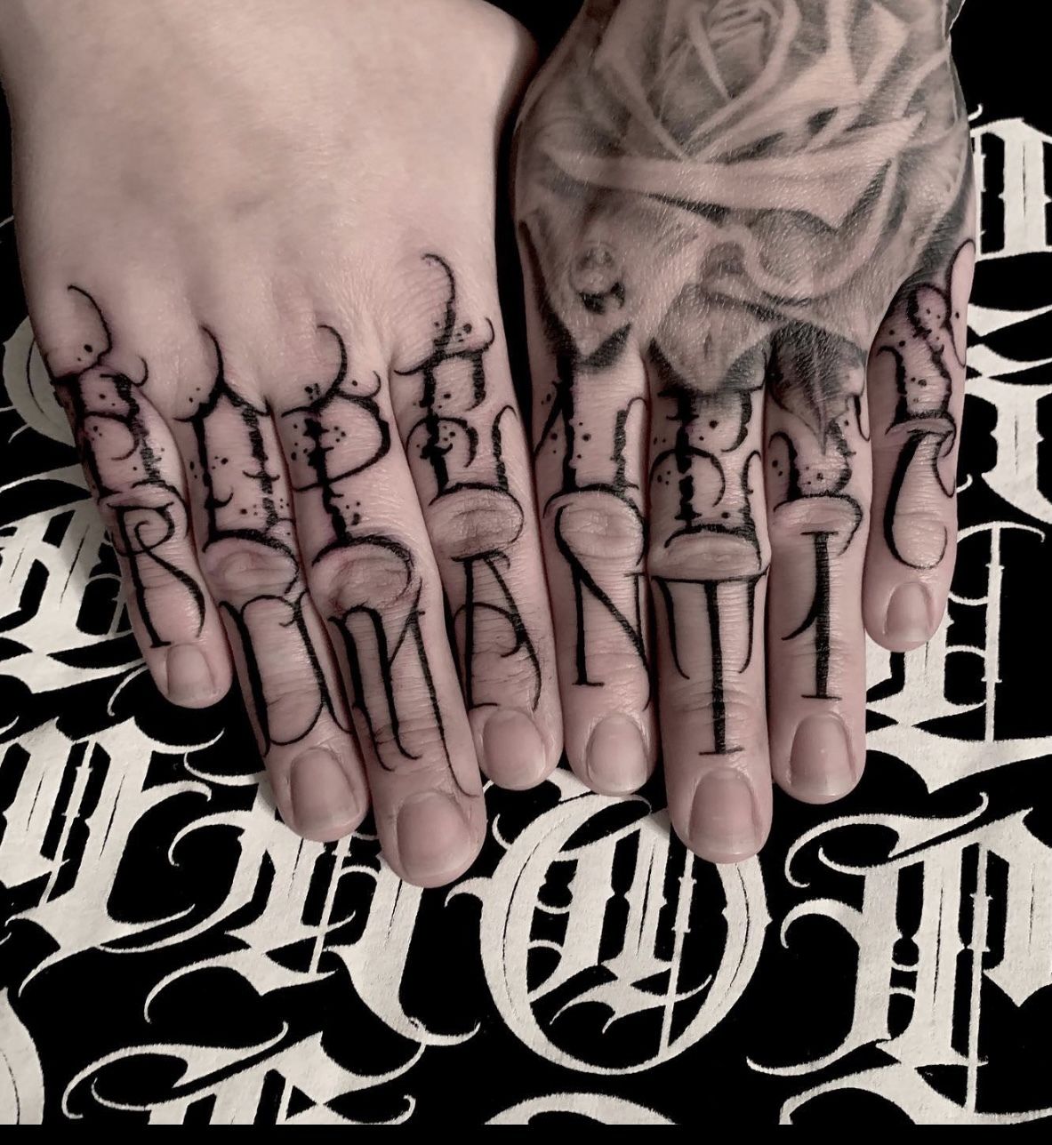 hopeless romantic script tattoo by wes fortier  Wes Fortier  Flickr