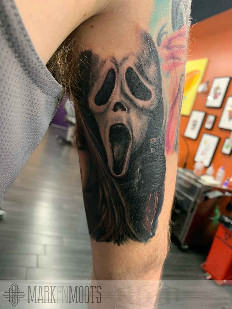 Ghostface Tattoos and the Value of Watching Drew Barrymore Die  Tattoodo