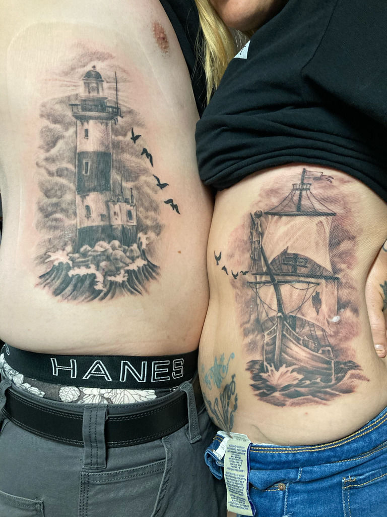 Lighthouse Tattoo by Angela Grace
