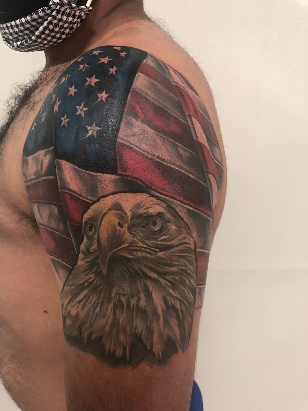american flag eagle tattoos
