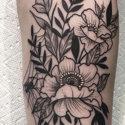 flower dot work tattoo designsTikTok Search