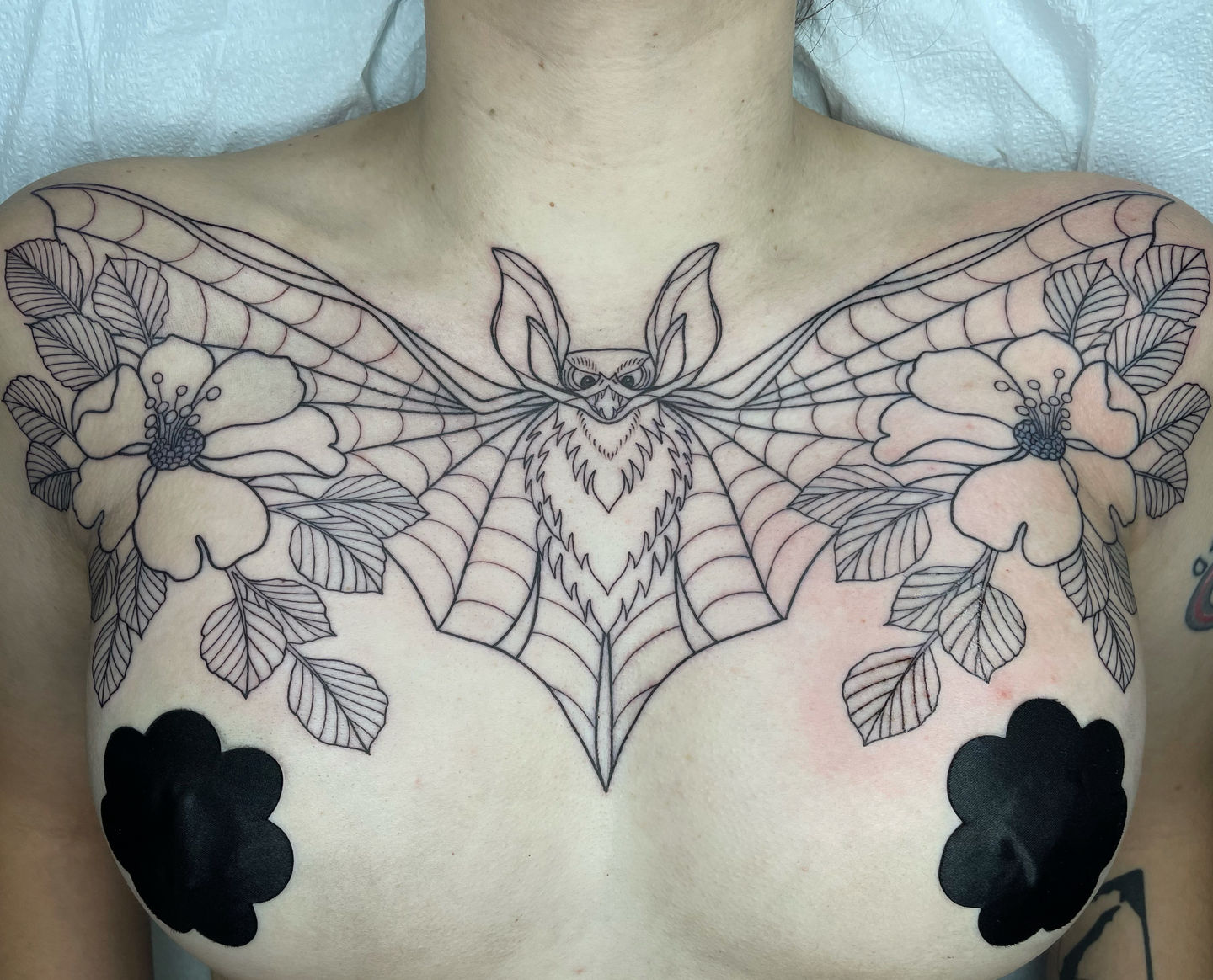 Covered this up for a fellow female tattoo artist Done by me in Vermont   rtattoo