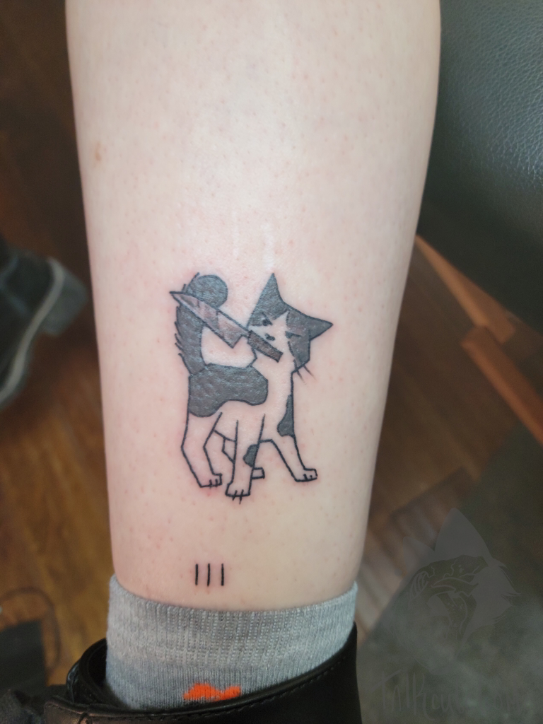 Minimalist Cat Temporary Tattoo - Set of 3 – Tatteco