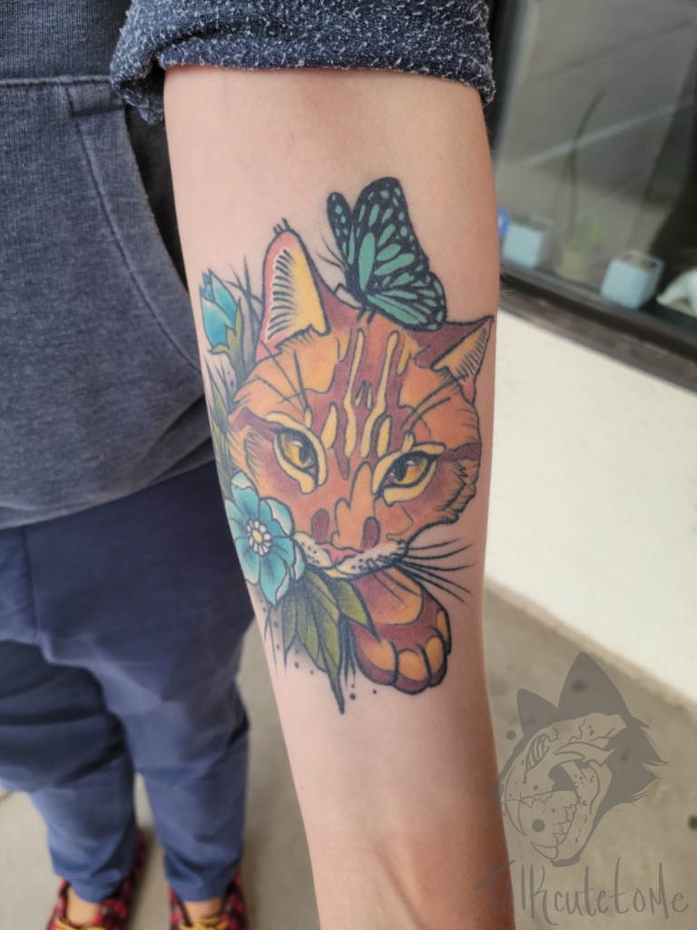 Cuddling Kitten Heart Cat Temporary Tattoo Small Cat Sleeping Wrist Tattoo  - Etsy Israel