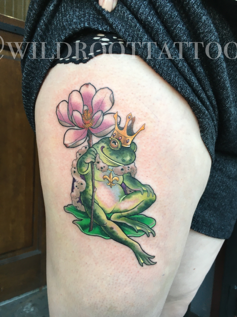 Frog On Lily Pad Tattoo png images  PNGEgg