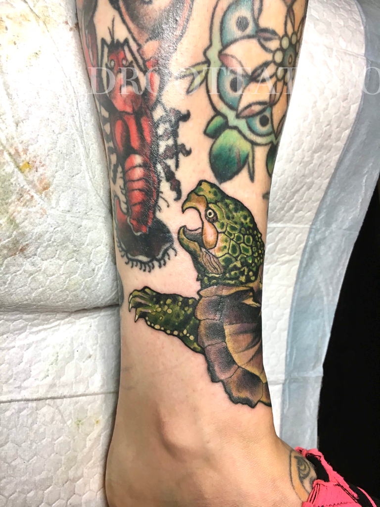 snapping turtle | Tattoos By Gabe Garcia Iron Tiger Tattoo C… | Flickr