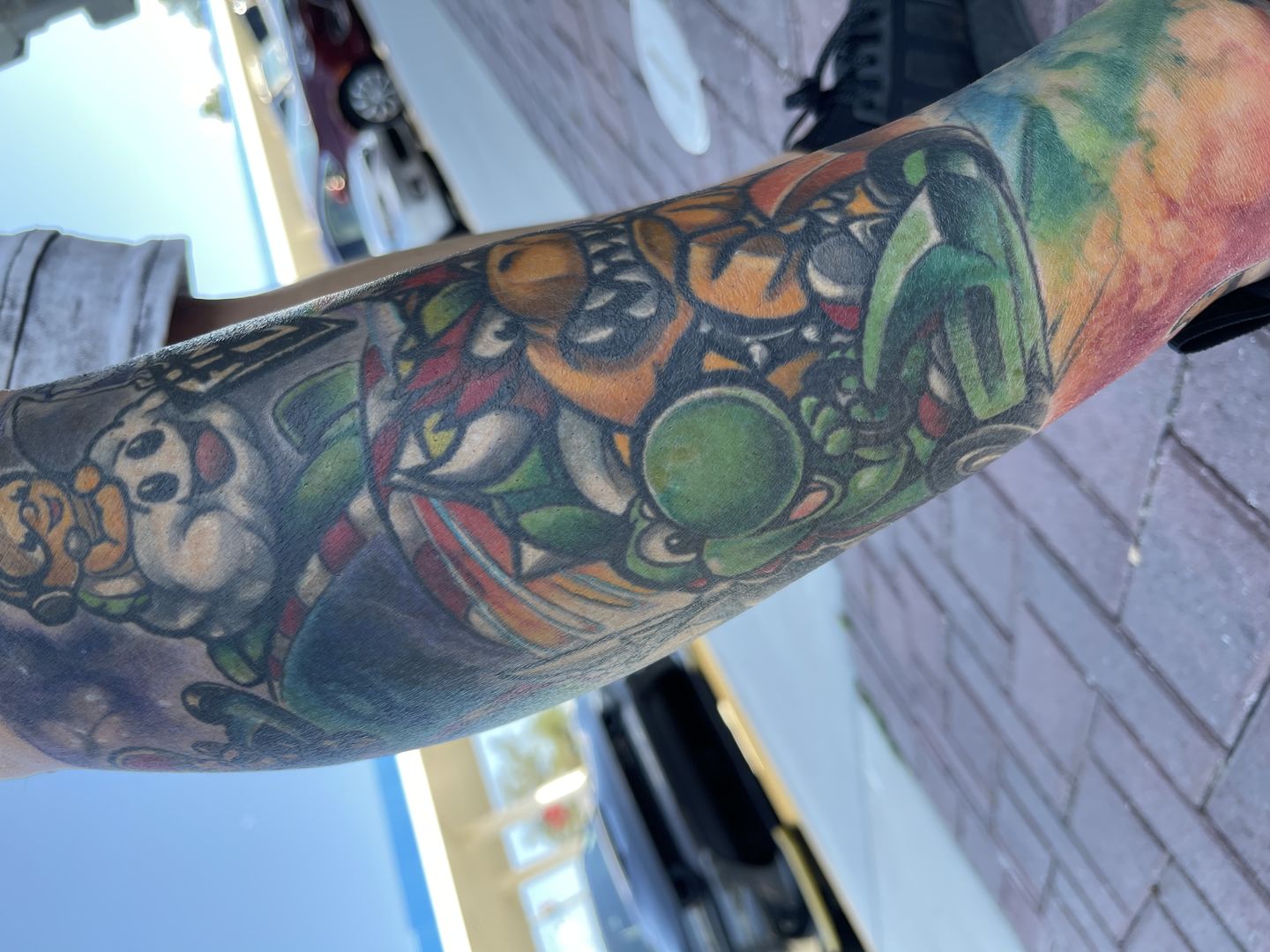 THROWBACK THURSDAY Mario Coverup Sleeve Tattoo Follow markecetattoos  BOOK NOW 3475670093 brooklyn bklyn selfie nintendo  Instagram
