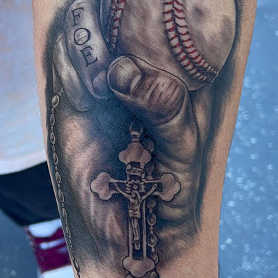 Share more than 67 baseball cross tattoo best  thtantai2