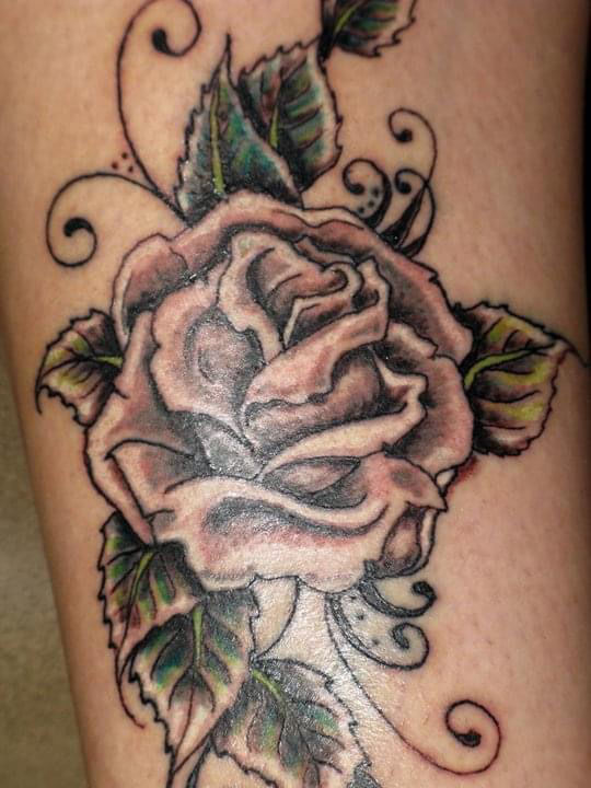 Vintage Rose Tattoo by Capone: TattooNOW
