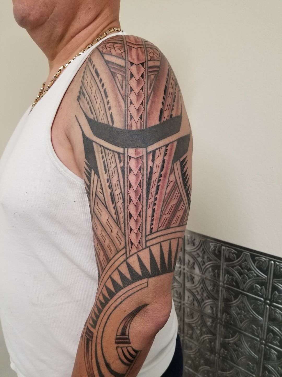 Polynesian border tribal tattoo design - Inspire Uplift