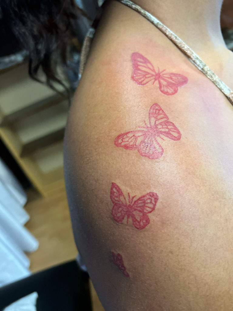 Butterfly Chest Tattoo Small  900x1200 PNG Download  PNGkit