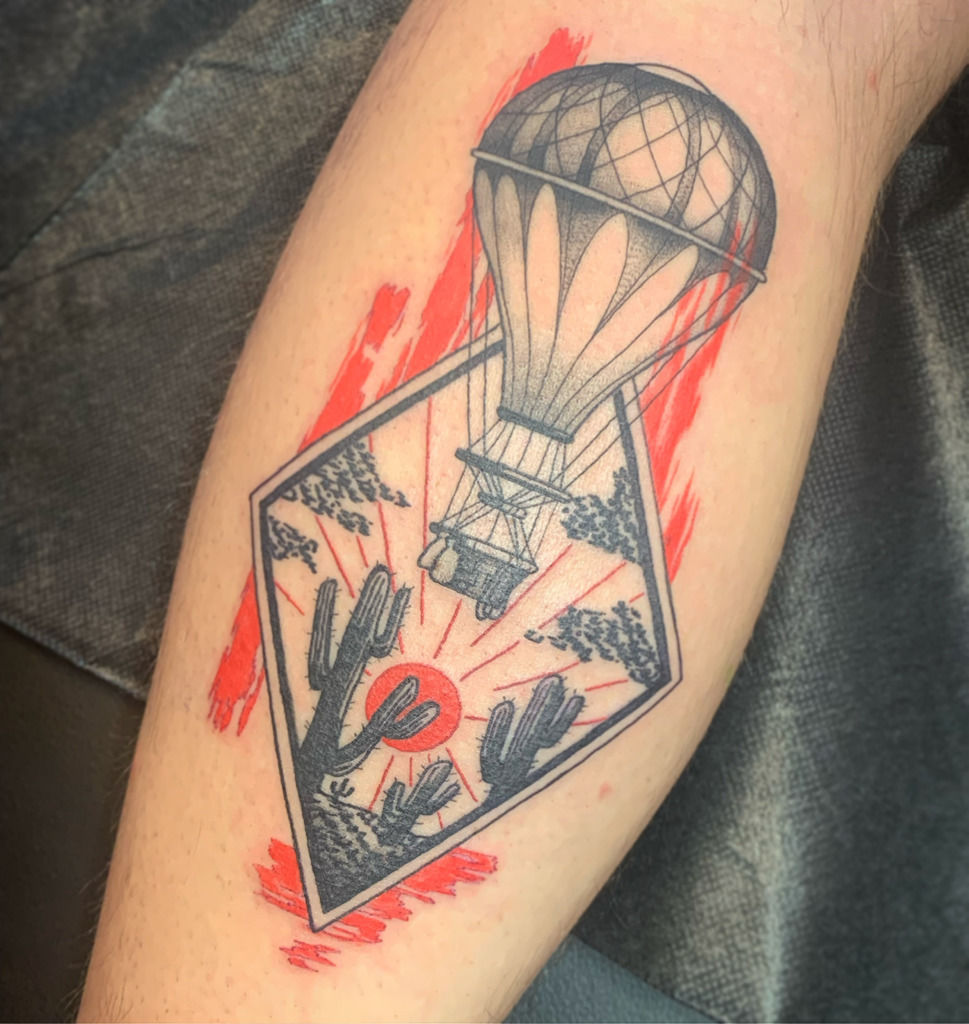 Hot Air Balloon Temporary Tattoo - Set of 3 – Tatteco