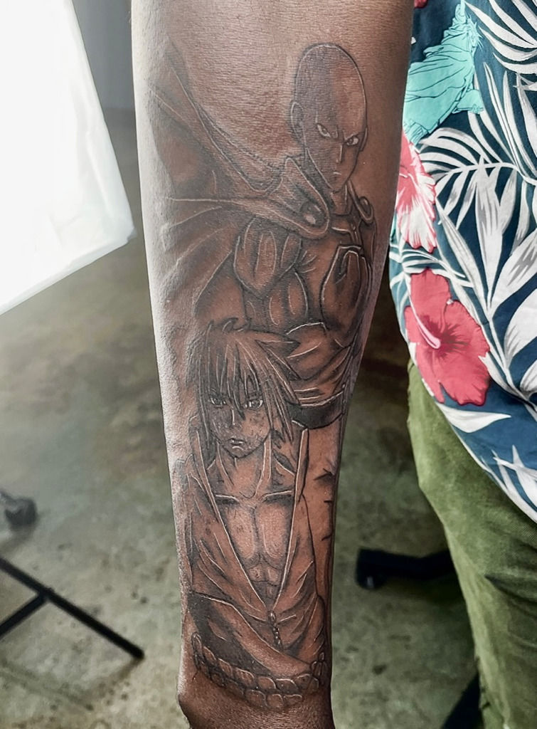 Saitama from one punch man  Anime tattoos Tattoo work Great tattoos