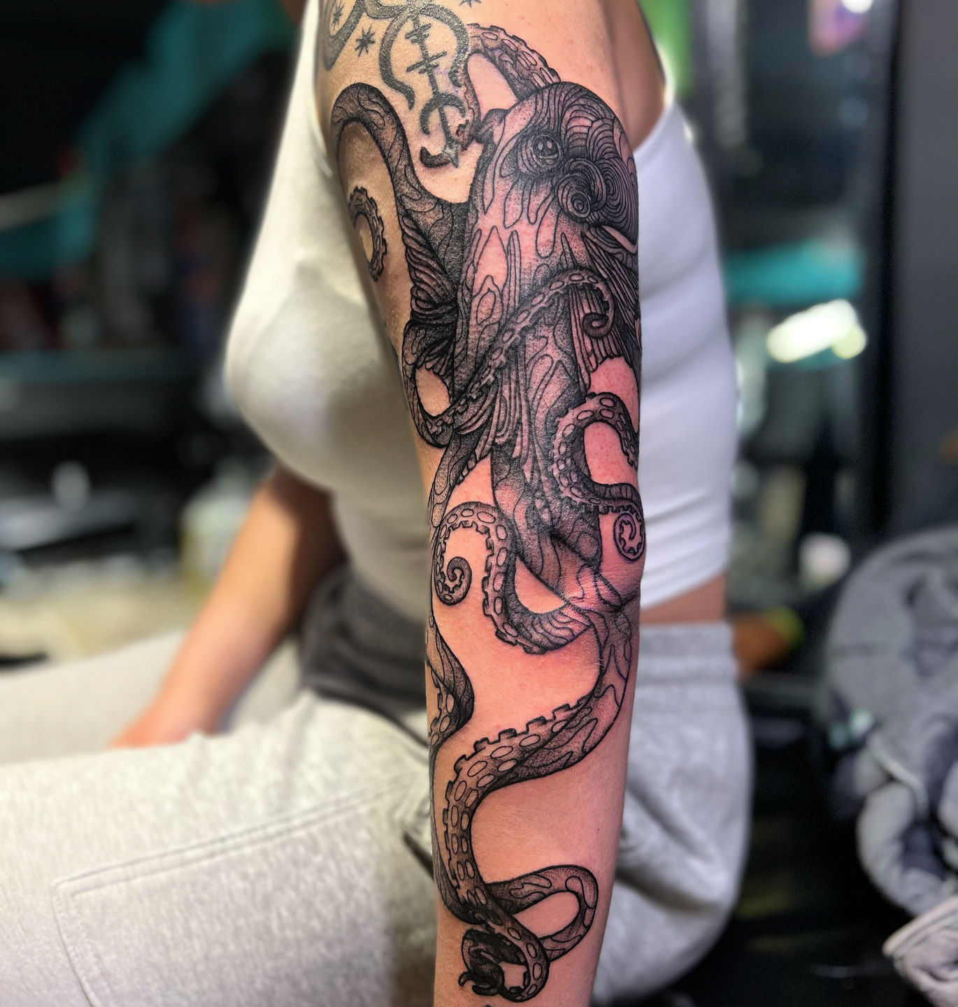 Octopus Leg Sleeve Tattoo Women | TikTok