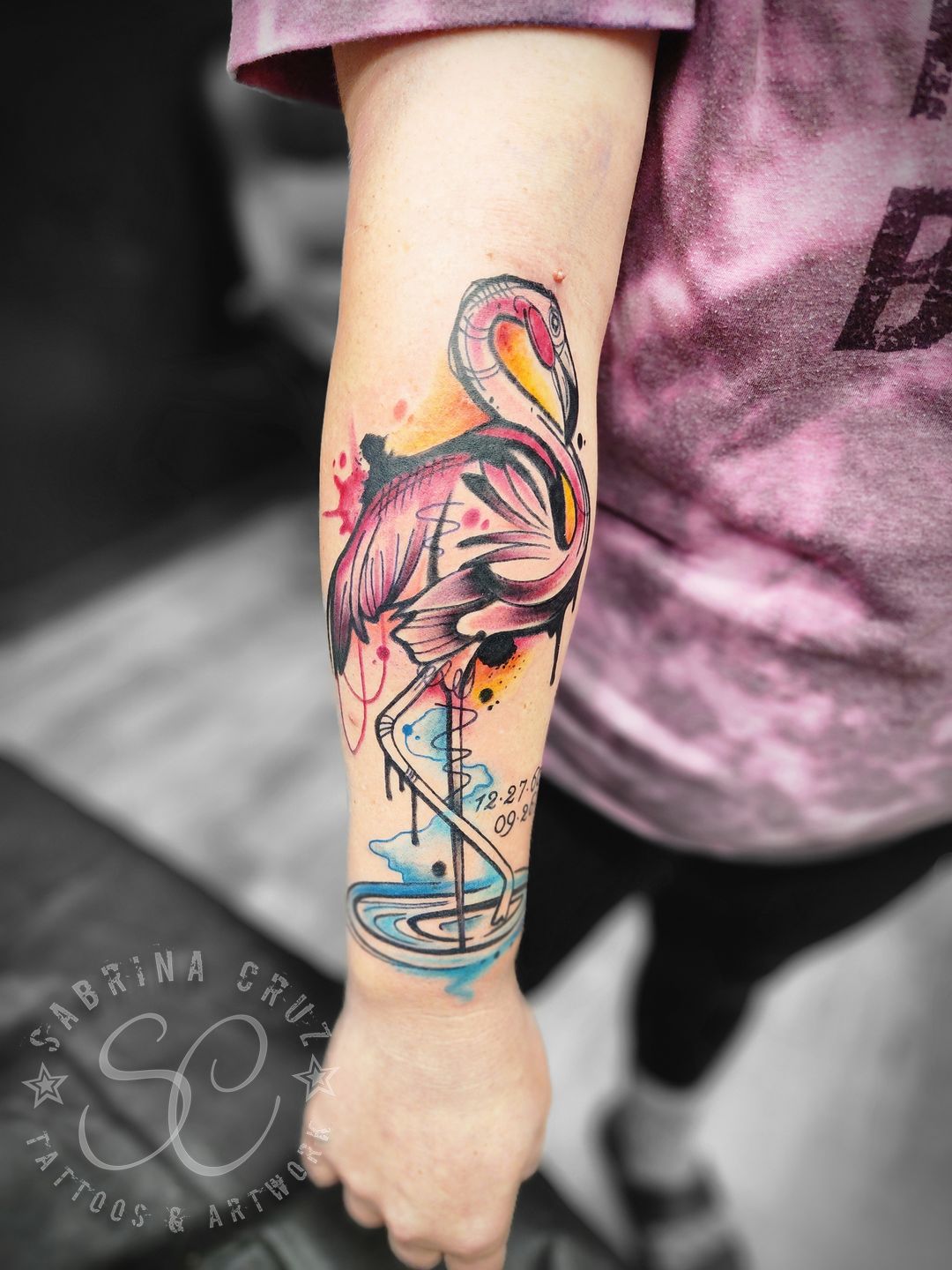 Flamingo Tattoo by Michelle Maddison - Tattoo Insider