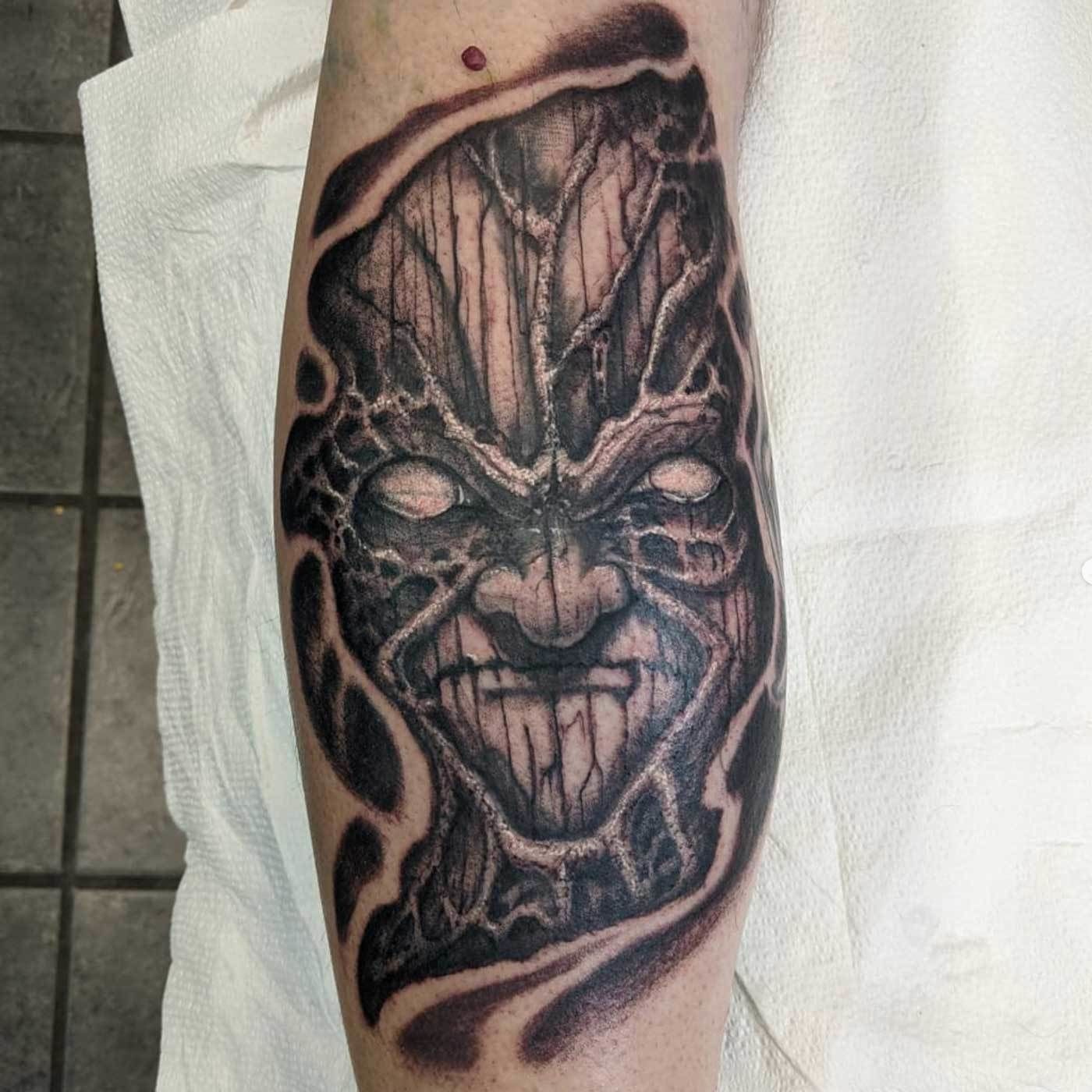 Jeepers Creepers Leg Tattoo | TikTok