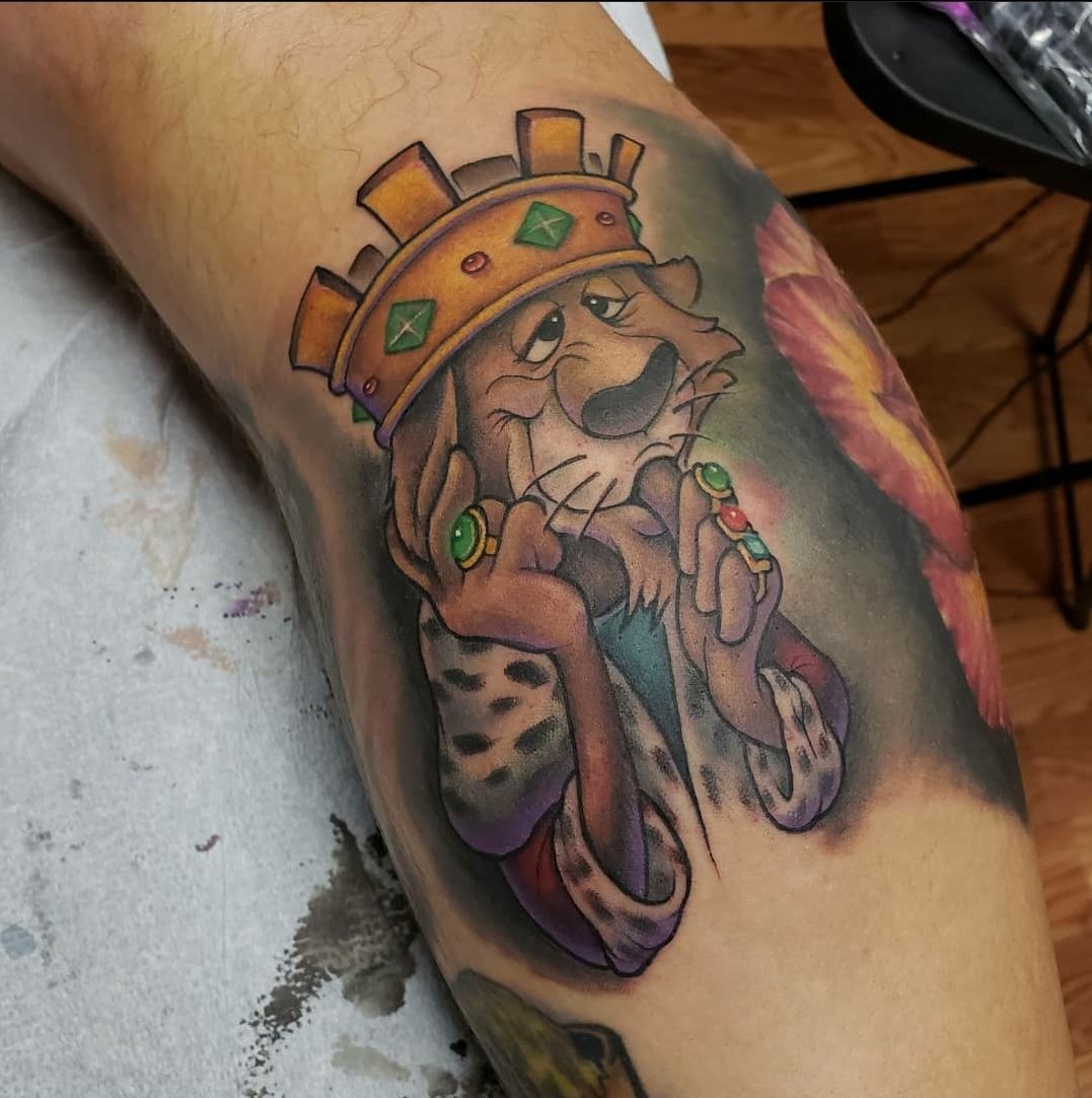 Outer Limits Tattoo and Museum on Instagram  Sir Hiss from Disneys Robin  Hood by callmemickeyt So freaking good Thanks so much Elizabeth  sirhiss disneytattoos