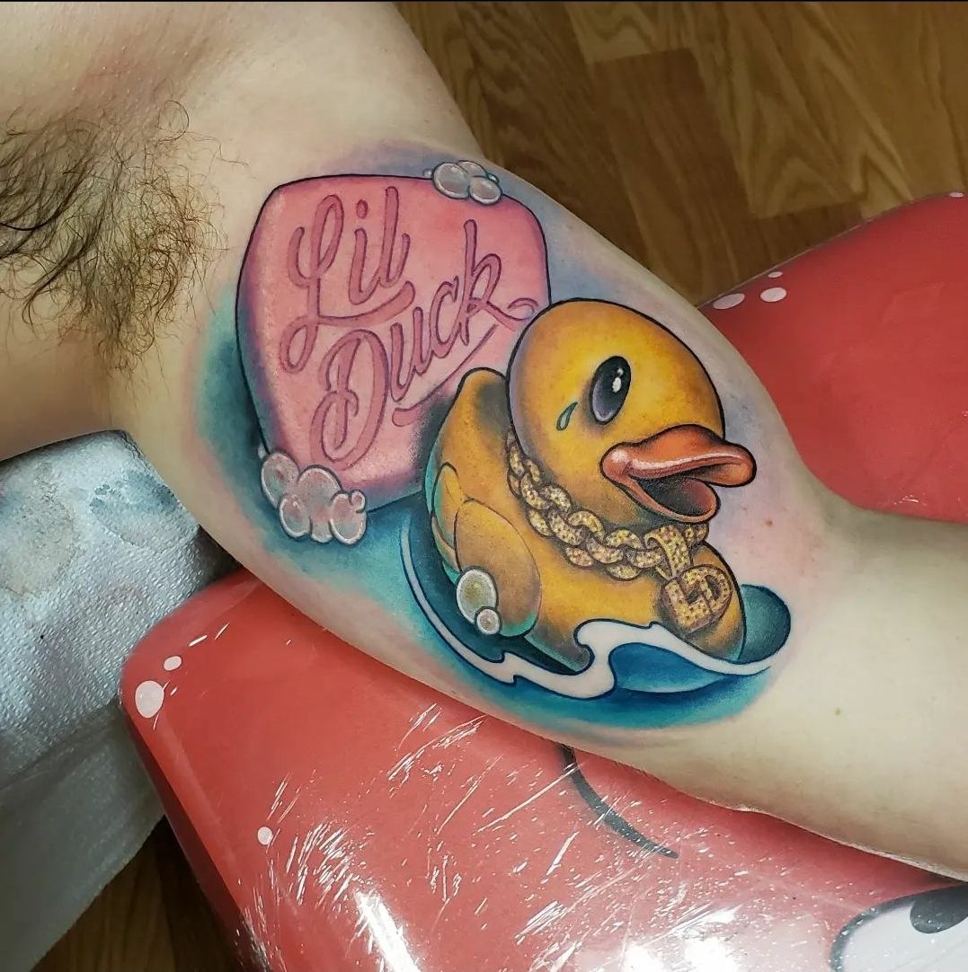 Colorful mallard tattoo  Tattoogridnet
