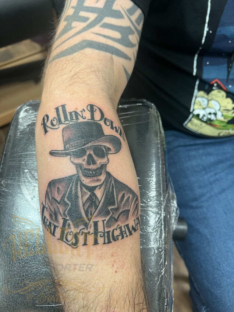 Hank Williams Portrait Tattoo