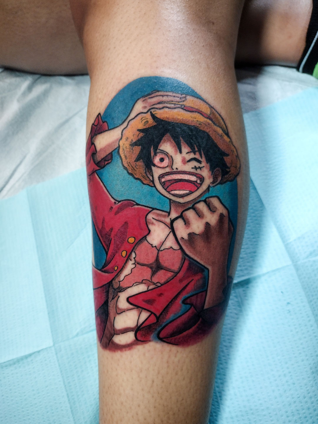 Luffy, Scar tattoo, Scar