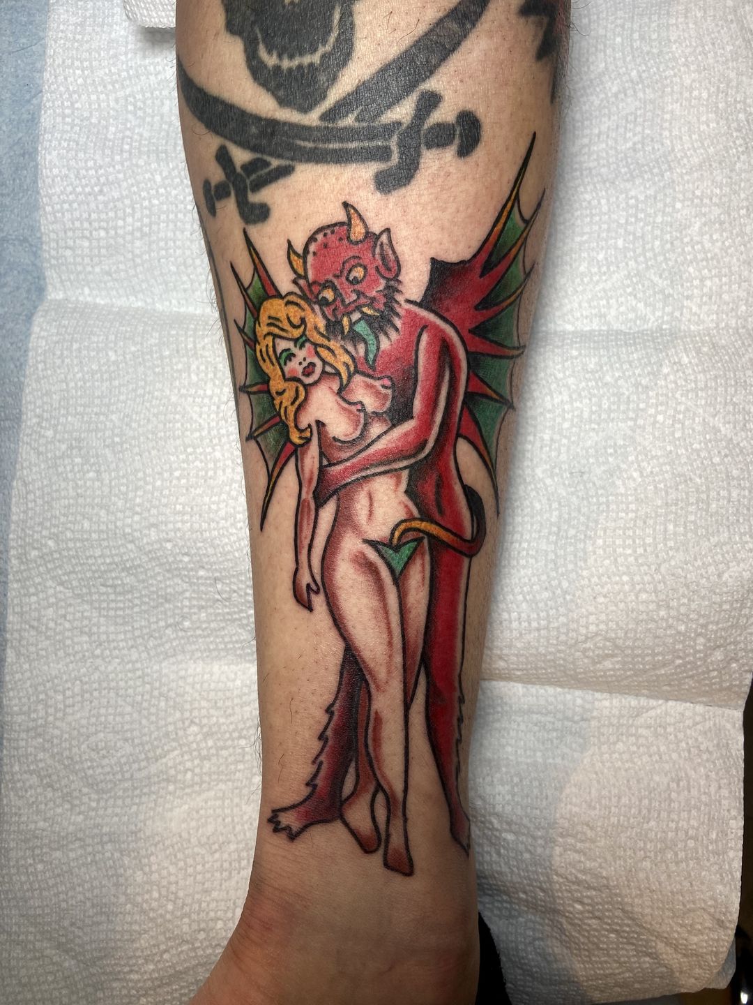 Pinup Princess Daisy done by Ian at Sanctuary tattoo in Portland OR    rtattoos