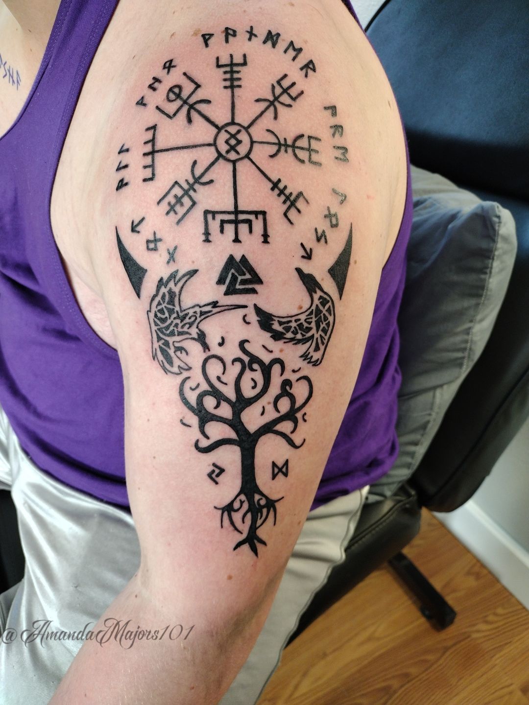 Pagan Tattoo of Edmonton - My very first polynesian piece. On a fella named  Igor who wanted this tattoo before he returned home to  Croatia...Interesting ioportunity that started my career in polynesian