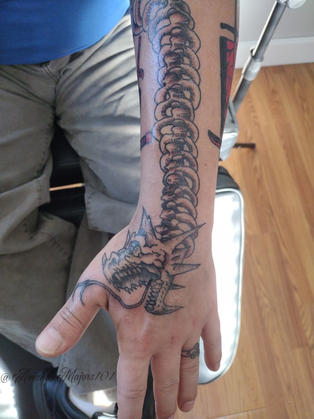 Intricate Spine Tattoo Design for Inspiration