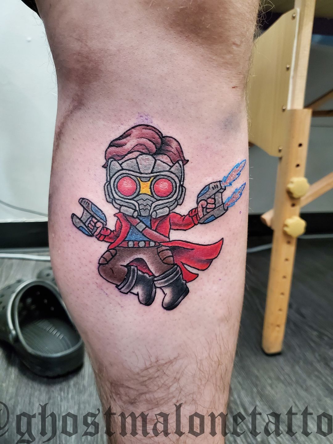 Peppermint Hippo Tattoo  Will did up this Star lord from Guardians of the  galaxy  Facebook
