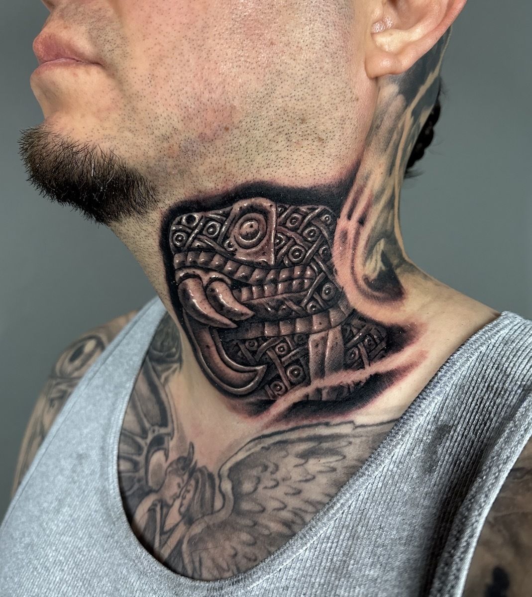 Does anyone know the meaning to I believe Aztec design? : r/TattooDesigns