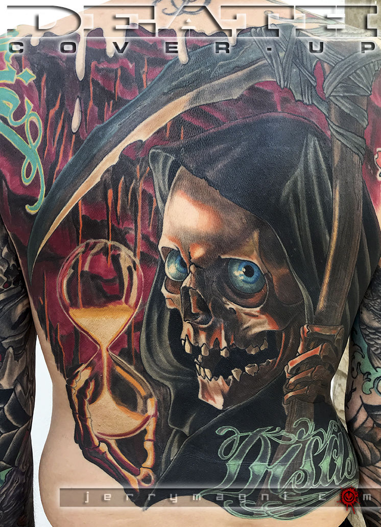 Grim Reaper Skull Skeleton Grin Grinning Hourglass Death Evil  Etsy España