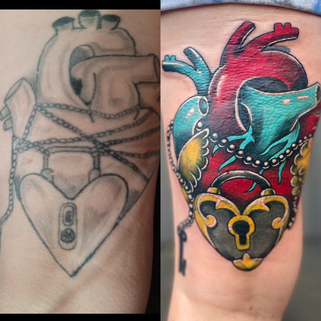 Bleeding Heart Tattoo  Custom Tattoo Studio Lees Summit MO