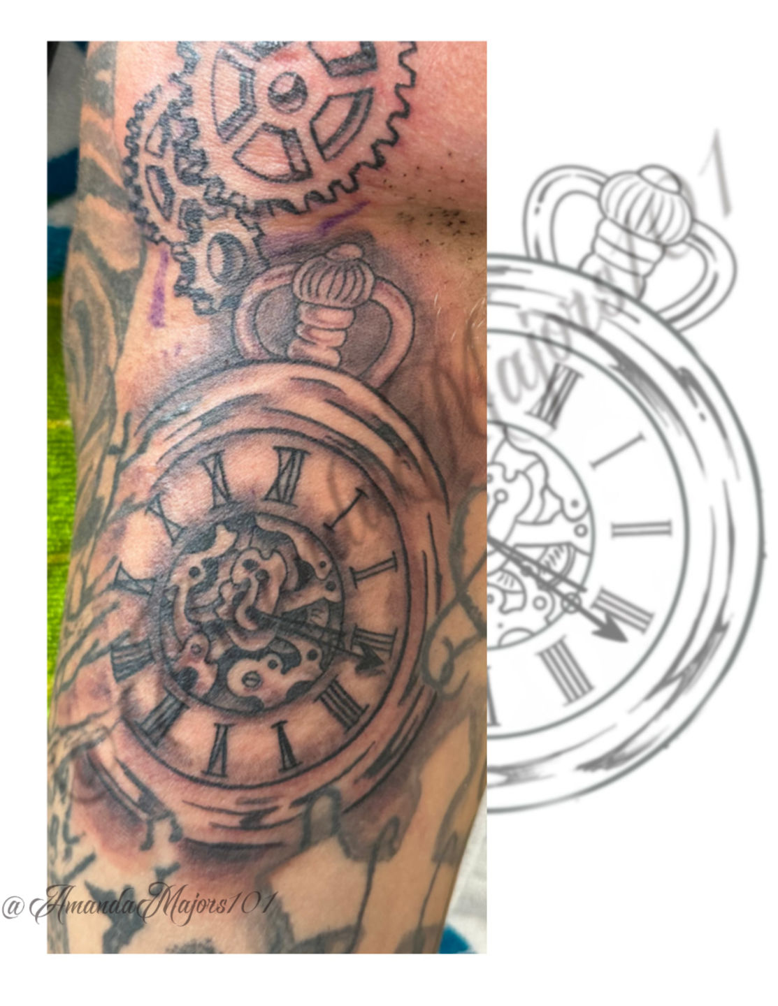 Steampunk stopwatch tattoo | Pocket watch tattoos, Watch tattoos, Sleeve  tattoos