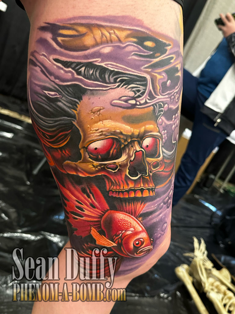 Grim Reaper by Josh at Atomic Tattoo in Orlando Florida! : r/tattoo