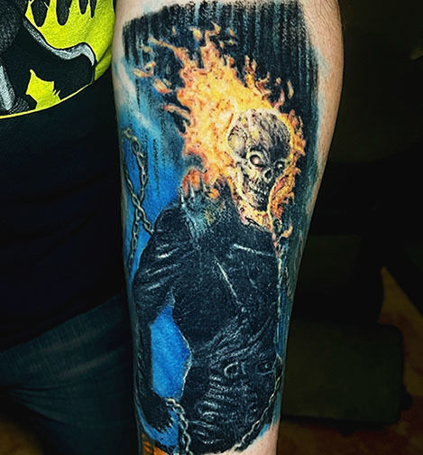 detail ghost rider | Ghost rider, Ghost rider tattoo, Picture tattoos